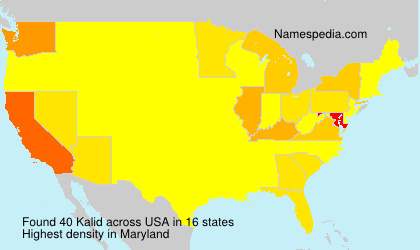 Surname Kalid in USA Surname Kalid in USA