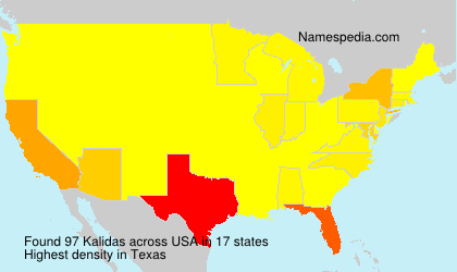 Surname Kalidas in USA Surname Kalidas in USA