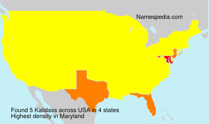 Surname Kalidass in USA Surname Kalidass in USA