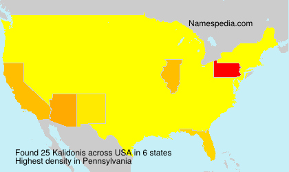 Surname Kalidonis in USA Surname Kalidonis in USA