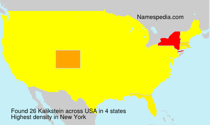 Surname Kalikstein in USA Surname Kalikstein in USA