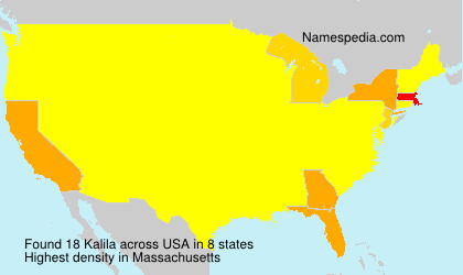 Surname Kalila in USA Surname Kalila in USA