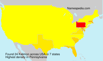 Surname Kalimon in USA Surname Kalimon in USA