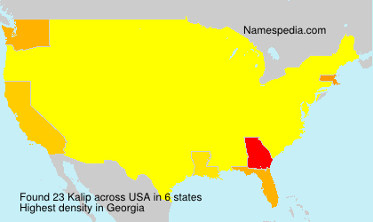 Surname Kalip in USA Surname Kalip in USA