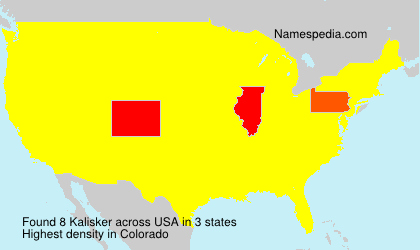 Surname Kalisker in USA Surname Kalisker in USA