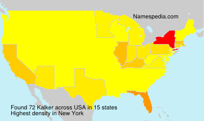 Surname Kalker in USA Surname Kalker in USA