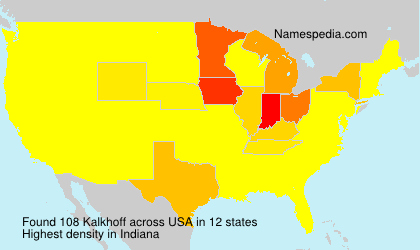 Surname Kalkhoff in USA Surname Kalkhoff in USA