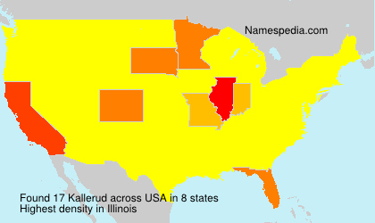 Surname Kallerud in USA Surname Kallerud in USA