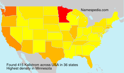 Surname Kallstrom in USA Surname Kallstrom in USA