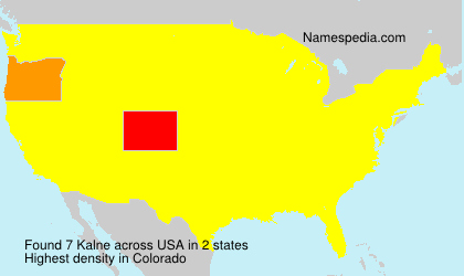 Surname Kalne in USA Surname Kalne in USA