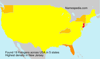 Surname Kalogera in USA Surname Kalogera in USA