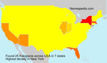 Surname Kalogianis in USA Surname Kalogianis in USA