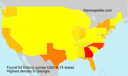 Surname Kalonji in USA Surname Kalonji in USA
