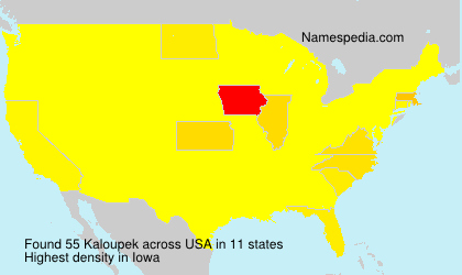 Surname Kaloupek in USA Surname Kaloupek in USA