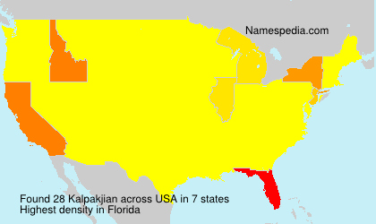Surname Kalpakjian in USA Surname Kalpakjian in USA