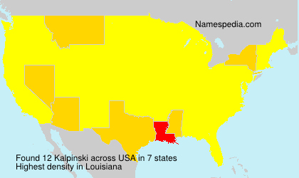Surname Kalpinski in USA Surname Kalpinski in USA