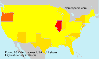 Surname Kalsch in USA Surname Kalsch in USA