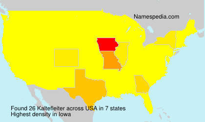 Surname Kaltefleiter in USA Surname Kaltefleiter in USA