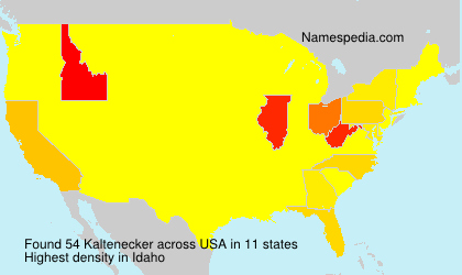 Surname Kaltenecker in USA Surname Kaltenecker in USA