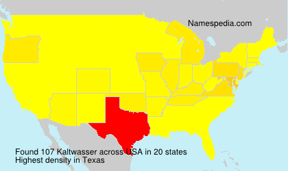 Surname Kaltwasser in USA