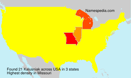 Surname Kalusniak in USA Surname Kalusniak in USA