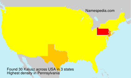 Surname Kalusz in USA Surname Kalusz in USA