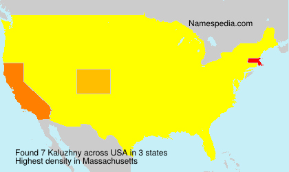Surname Kaluzhny in USA Surname Kaluzhny in USA