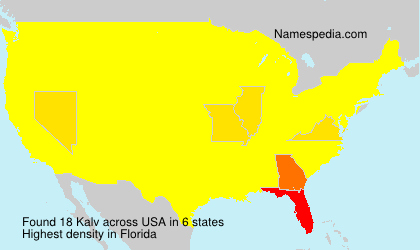 Surname Kalv in USA Surname Kalv in USA
