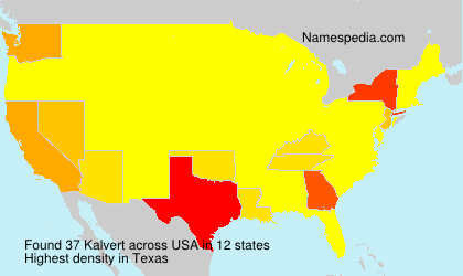 Surname Kalvert in USA Surname Kalvert in USA