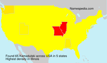 Surname Kamadulski in USA Surname Kamadulski in USA