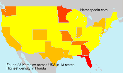 Surname Kamalov in USA Surname Kamalov in USA