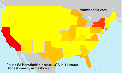 Surname Kamaluddin in USA Surname Kamaluddin in USA