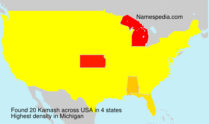 Surname Kamash in USA Surname Kamash in USA