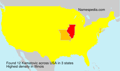 Surname Kamatovic in USA Surname Kamatovic in USA