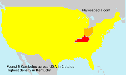 Surname Kambelos in USA