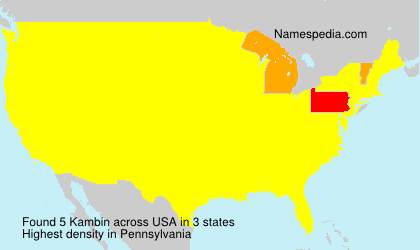 Surname Kambin in USA Surname Kambin in USA