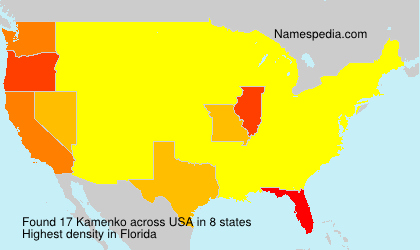 Surname Kamenko in USA Surname Kamenko in USA