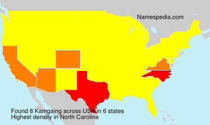 Surname Kamgaing in USA Surname Kamgaing in USA