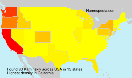 Surname Kaminskiy in USA Surname Kaminskiy in USA