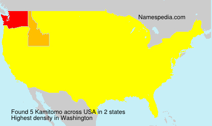 Surname Kamitomo in USA Surname Kamitomo in USA