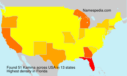 Surname Kamma in USA Surname Kamma in USA