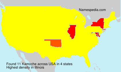Surname Kamoche in USA