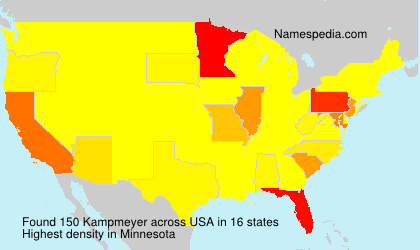 Surname Kampmeyer in USA Surname Kampmeyer in USA
