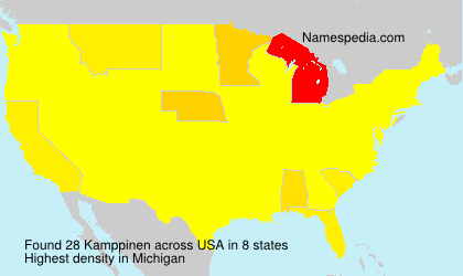 Surname Kamppinen in USA Surname Kamppinen in USA