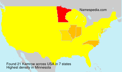 Surname Kamrow in USA Surname Kamrow in USA