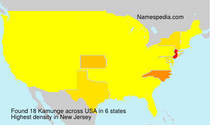 Surname Kamunge in USA Surname Kamunge in USA