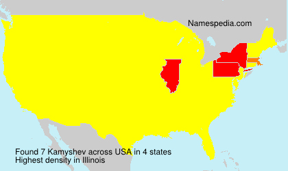 Surname Kamyshev in USA Surname Kamyshev in USA