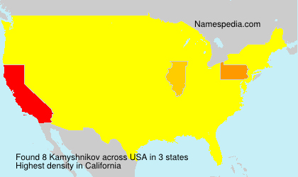 Surname Kamyshnikov in USA Surname Kamyshnikov in USA