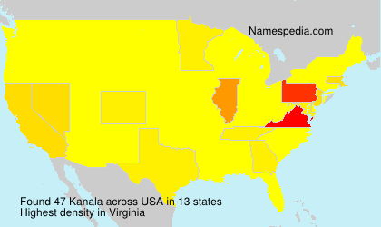 Surname Kanala in USA Surname Kanala in USA