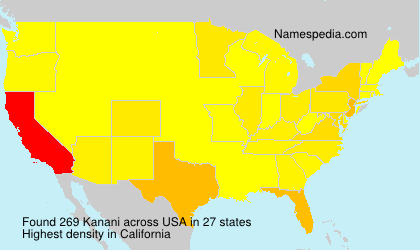 Surname Kanani in USA